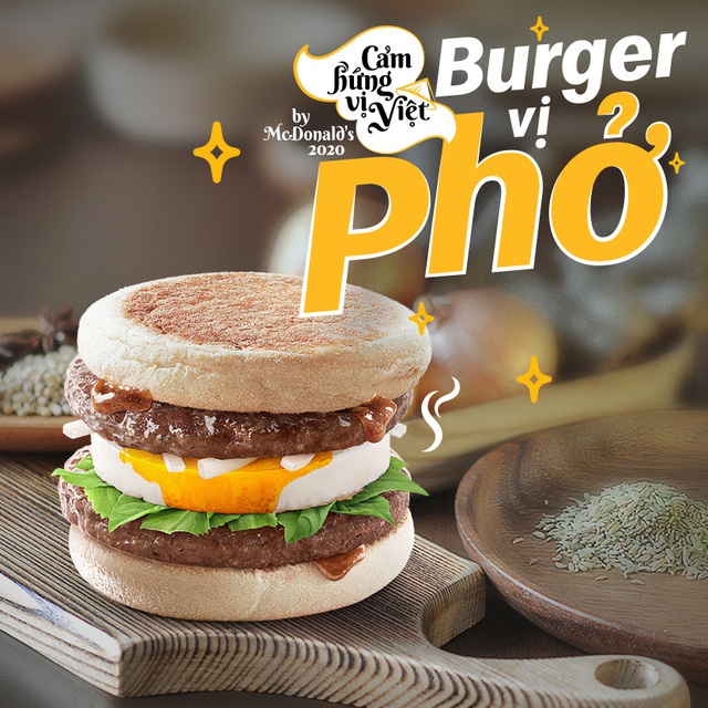 Burger vị Phở - Sự kết hợp độc đáo từ McDonald’s - Ảnh 1.