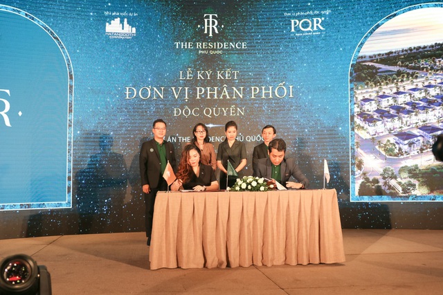 Lễ ký kết phân phối The Residence Phú Quốc giữa Hạ Tầng Đô Thị Corp và Địa ốc PQR - Ảnh 1.