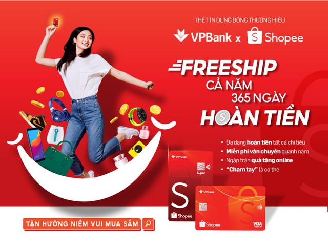 Shopee hợp tác với VPBank và Visa ra mắt “Thẻ tín dụng VPBank  Shopee” - Ảnh 1.