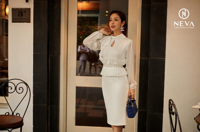 Nàng hậu Jennifer Phạm đẹp hút hồn trong bộ sưu tập mới của nhà mốt Neva - Ảnh 3.