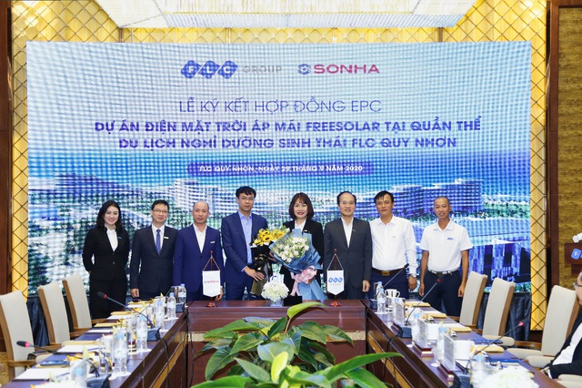 Tập đoàn Sơn Hà ký kết với Tập đoàn FLC về việc lắp đặt hệ thống điện mặt trời áp mái FreeSolar tại FLC Quy Nhơn - Ảnh 4.