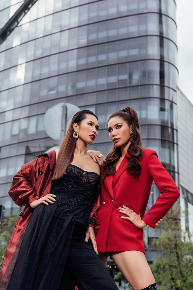 Diện đồ street style vẫn catwalk đầy thần thái, bộ đôi Hà Anh - Minh Tú vừa trở lại đã khuấy đảo làng thời trang Việt - Ảnh 5.