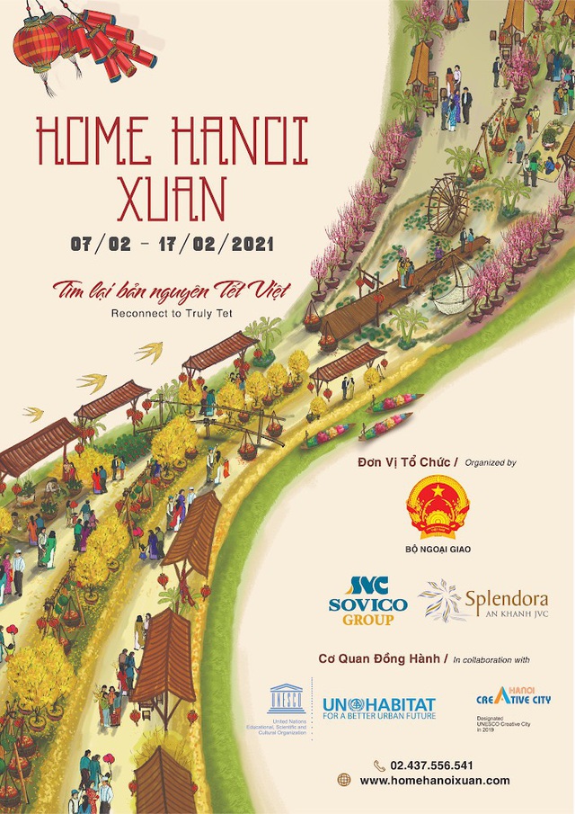 Đường hoa Home Hanoi Xuan 2021 sắp xuất hiện tại Hà Nội - Ảnh 1.