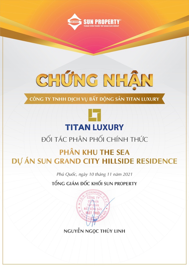 Titan phân phối chính thức phân khu The Sea Sun Grand City Hillside Residence - Ảnh 1.