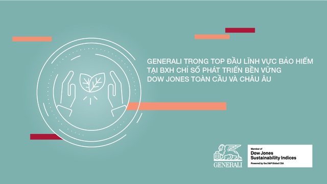 Generali vào top doanh nghiệp bảo hiểm bền vững nhất BXH Dow Jones - Ảnh 1.