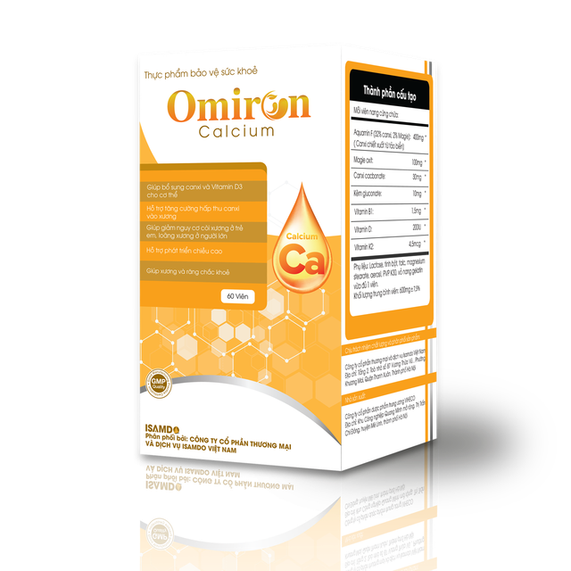 TPBVSK Omiron Calcium hỗ trợ tăng chiều cao cho trẻ - Ảnh 1.