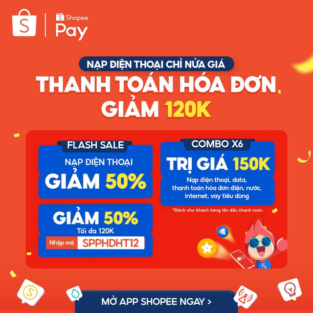 Tiện đường săn sale 12.12, “rinh” ngay voucher thanh toán hoá đơn giảm 120K - Ảnh 1.