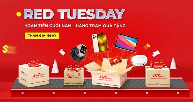 Khách hàng nhận quà “khủng” khi tham gia chương trình Red Tuesday của J&T Express - Ảnh 1.