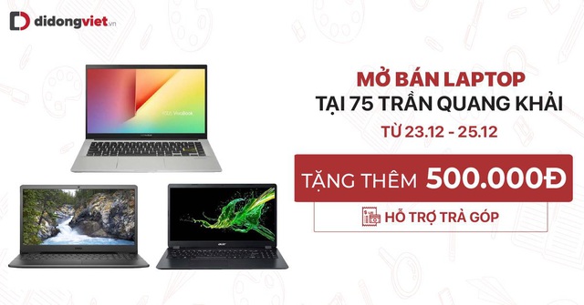 Trung tâm Laptop mở bán, nhiều sản phẩm giảm giá sâu tại Di Động Việt - Ảnh 1.