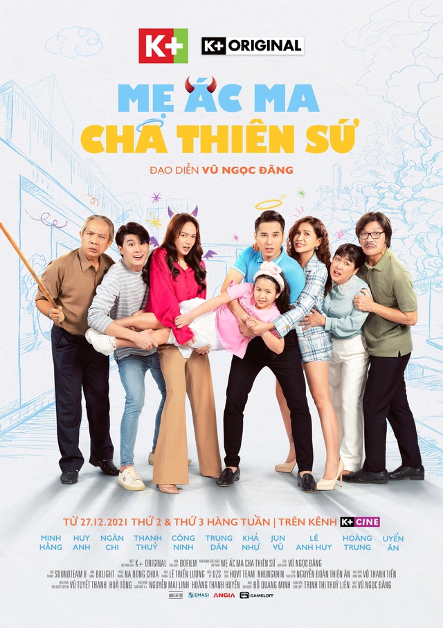 “Mẹ Ác Ma, Cha Thiên Sứ” tung poster chính thức, hé lộ nội dung phim: Những vấn đề các cặp vợ chồng thường gặp khi con vào lớp 1 - Ảnh 1.