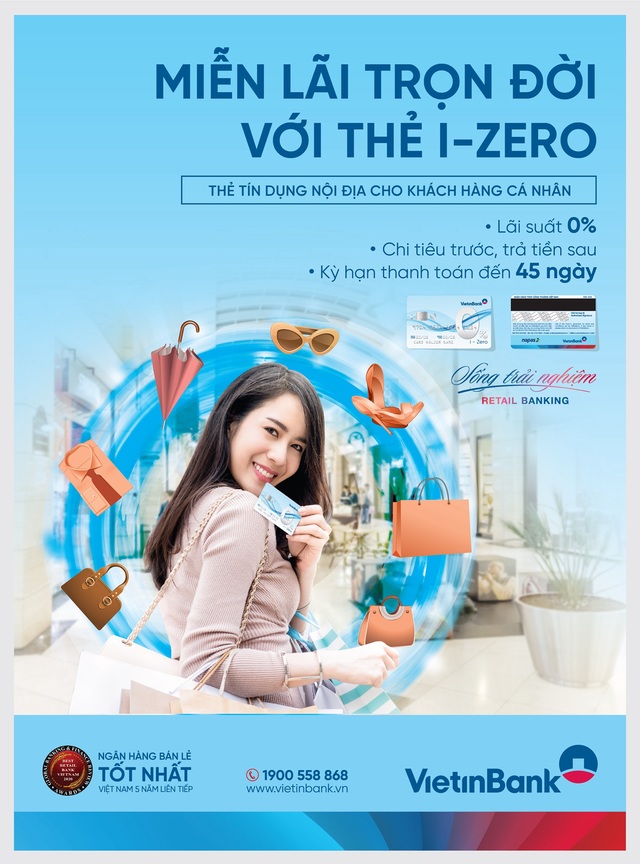 Miễn lãi trọn đời với thẻ trả góp VietinBank i-Zero - Ảnh 1.