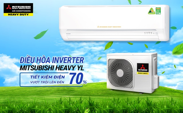 Đặng Văn Lâm giới thiệu các dòng điều hòa Mitsubishi Heavy Inverter tiết kiệm điện - Ảnh 1.