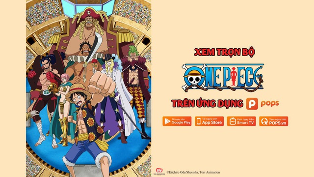 Hơn 260 tập One Piece lồng tiếng sẵn sàng đãi fan trên ứng dụng POPS - Ảnh 1.