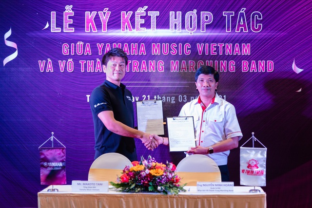 Công ty TNHH âm nhạc Yamaha Việt Nam và Võ Thành Trang Marching Band ký kết hợp tác - Ảnh 3.