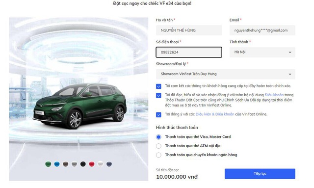 Đặt cọc xe điện VinFast VFe34 dễ dàng chỉ trong 2 phút - Ảnh 4.