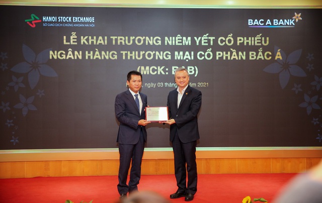 BAC A BANK chính thức niêm yết cổ phiếu trên sàn HNX - Ảnh 1.
