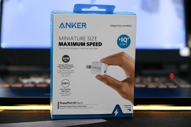Sạc siêu nhanh, siêu gọn Anker PowerPort III Nano 20W - Ảnh 1.