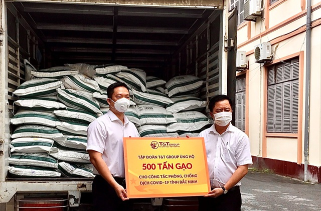 T&T group ủng hộ 1.000 tấn gạo và 5 tỷ đồng tiếp sức cho Bắc Ninh, Bắc Giang chống dịch - Ảnh 1.