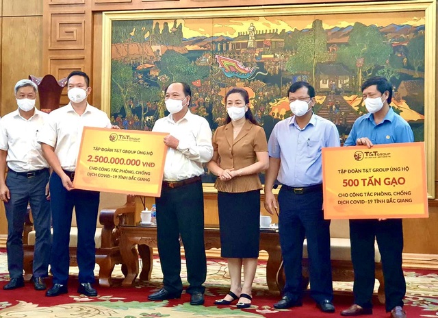 T&T group ủng hộ 1.000 tấn gạo và 5 tỷ đồng tiếp sức cho Bắc Ninh, Bắc Giang chống dịch - Ảnh 2.