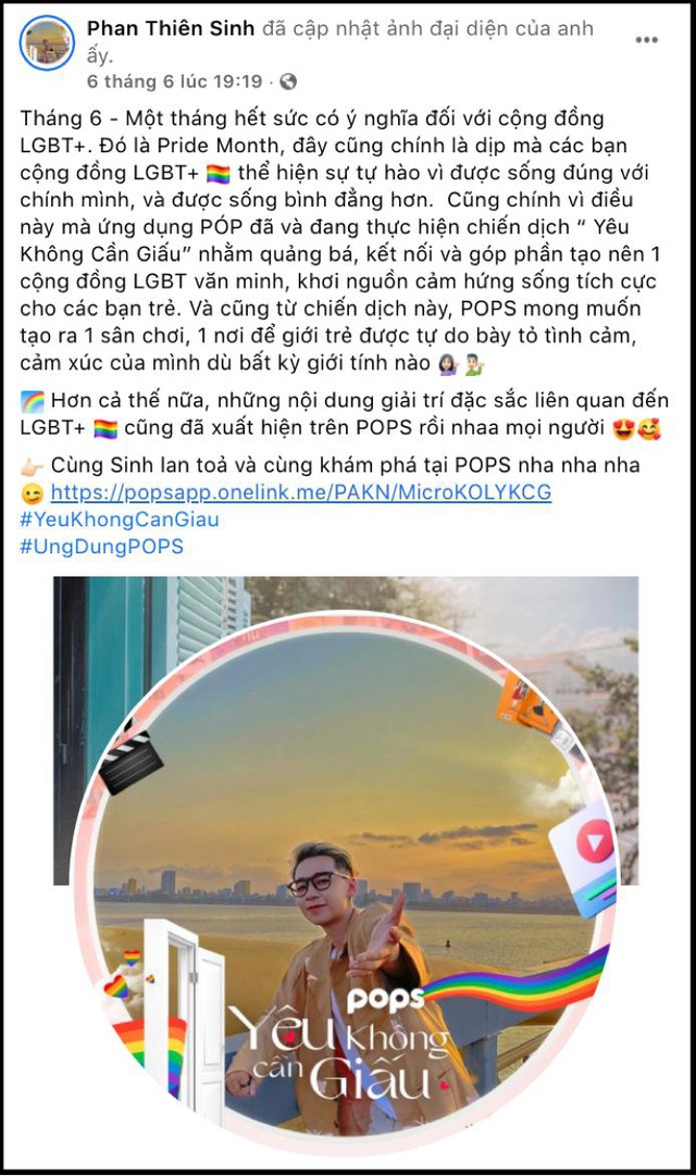 Dàn hot face đồng loạt đổi avatar Facebook hưởng ứng tháng Tự hào LGBT  cùng chiến dịch “Yêu không cần giấu” - Ảnh 7.