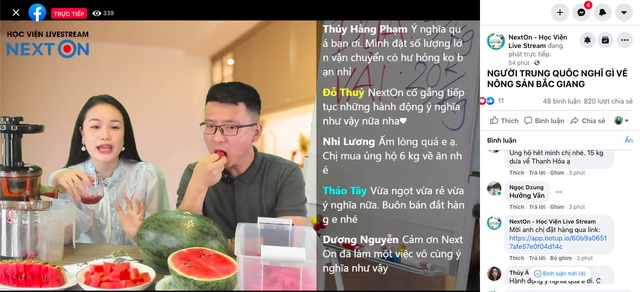 NextOn tiêu thụ 10 tấn nông sản sau 1 phiên livestream - Ảnh 4.