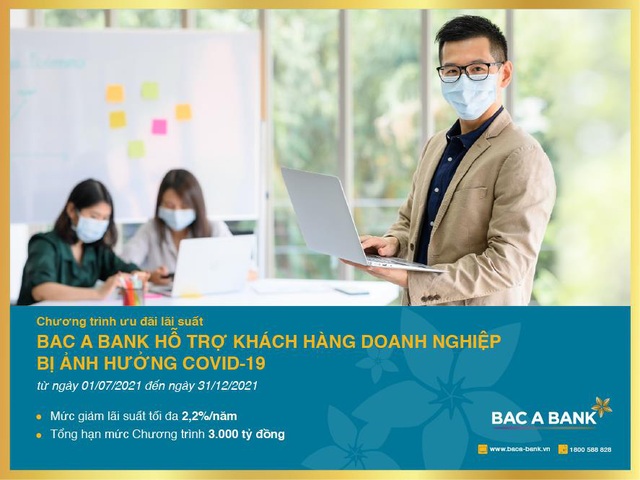 Bac A Bank ưu đãi lãi suất cho khách hàng doanh nghiệp bị ảnh hưởng bởi Covid-19 - Ảnh 1.