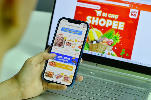 “Đi chợ Shopee”: Lựa chọn mới để mua thực phẩm, nhu yếu phẩm mùa giãn cách - Ảnh 1.