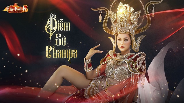 Người mẫu Hương Ly và Quỳnh Anh hóa nữ thần Chăm Pa kiêu sa trong bộ sưu tập mới - Ảnh 2.