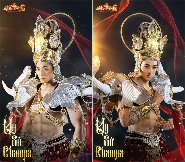 Người mẫu Hương Ly và Quỳnh Anh hóa nữ thần Chăm Pa kiêu sa trong bộ sưu tập mới - Ảnh 7.