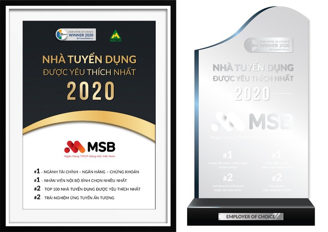 MSB thuộc top nhà tuyển dụng được yêu thích nhất 2020 do CareerBuilder công bố - Ảnh 1.