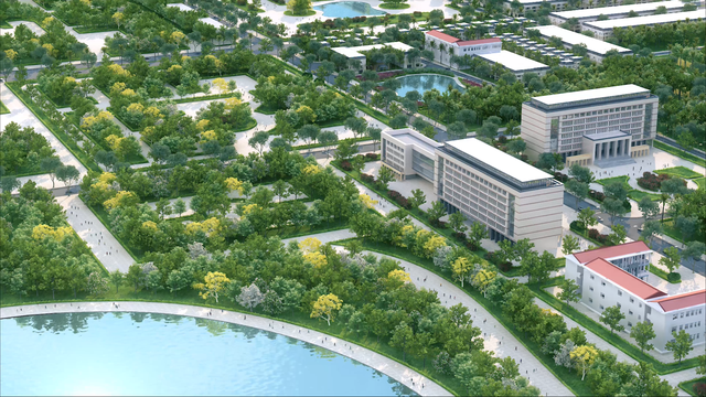 Thái Hòa đẩy mạnh phát triển khu hành chính và hạ tầng xã hội để đạt tiêu chuẩn thành phố đô thị loại III - Ảnh 2.