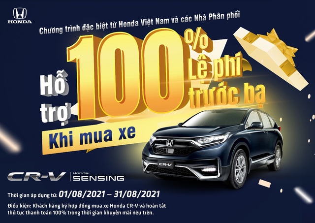 Nhận ngay ưu đãi 100% lệ phí trước bạ khi mua Honda CR-V trong tháng 8 - Ảnh 3.