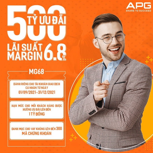 Gói margin MG68 - lãi suất hấp dẫn cho NĐT mở mới tại APG - Ảnh 1.