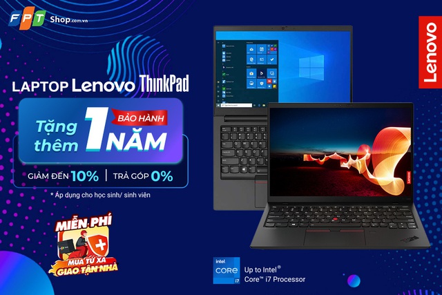 FPT Shop mạnh tay giảm đến 10% cho dòng laptop cao cấp Lenovo ThinkPad - Ảnh 2.