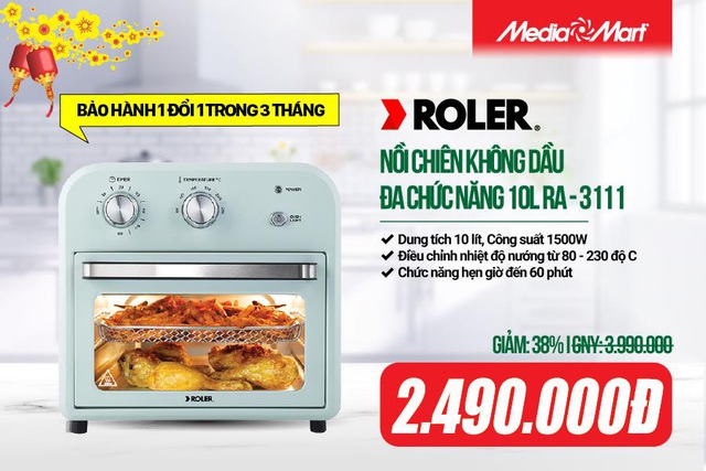 Loạt nồi chiên không dầu đang giảm giá sốc, chị em chốt đơn ngay còn kịp trổ tài vào bếp Tết này - Ảnh 1.