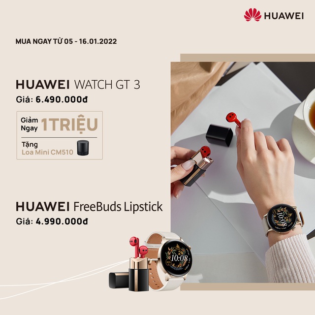 Hàng “độc” cho phái đẹp ngay đầu năm: Huawei Freebuds Lipstick - “thỏi son biết hát” nghe là muốn “xuống ví” ngay và luôn - Ảnh 4.