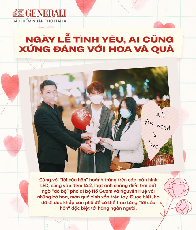 Hàng ngàn người trên phố bất ngờ khi được “cầu hôn” đúng dịp lễ Tình nhân - Ảnh 2.