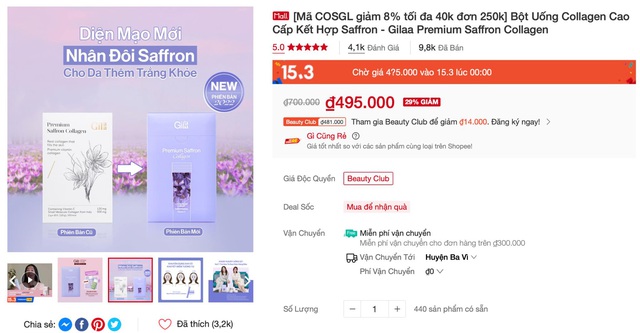 TPBS Gilaa Premium Saffron Collagen phiên bản mới: “Chân ái’ giúp da trắng khoẻ mịn màng từ bên trong - Ảnh 3.