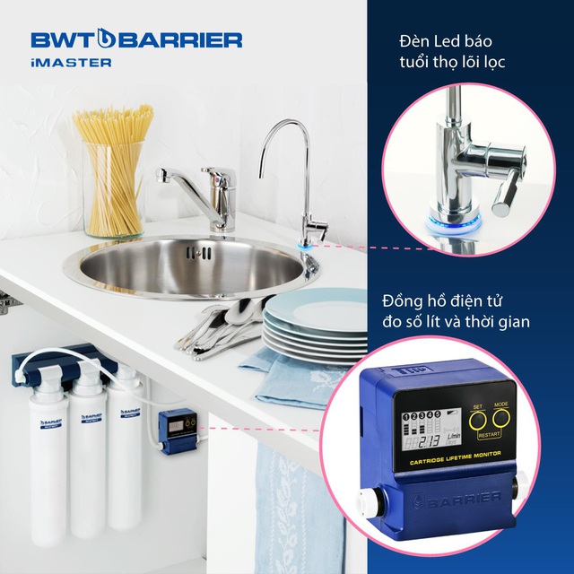 Review máy lọc nước BWT Barrier iMaster từ Châu Âu 8 công nghệ phức hợp - Ảnh 3.