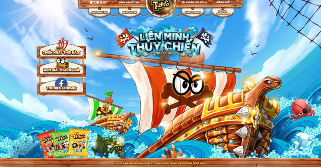 “Liên minh thủy chiến” là webgame đồ họa 2.5D được Toonies thiết kế dành riêng cho fan One Piece.