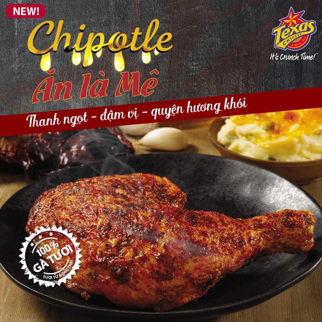 Chipoyle Texas Chicken mê hoặc mọi tín đồ gà rán - Ảnh 1.