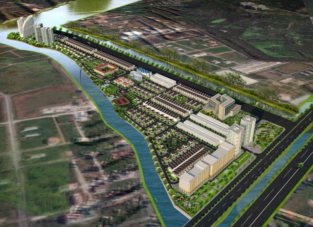 Hình ảnh phối cảnh toàn Khu dân cư Conic