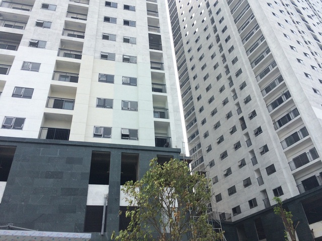 Những căn hộ tương lai của cư dân Hateco Hoàng Mai đang dần hoàn thiện.