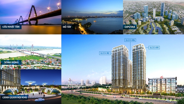 Hai dòng thủy lưu từ Sông Hồng và Hồ Tây đã biến Sunshine Riverside trở thành thế đất tốt lành, đem lại may mắn, tài lộc, phong thủy vượng khí.