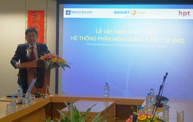 Ông Đinh Hà Duy Linh – Tổng Giám đốc công ty HPT phát biểu.