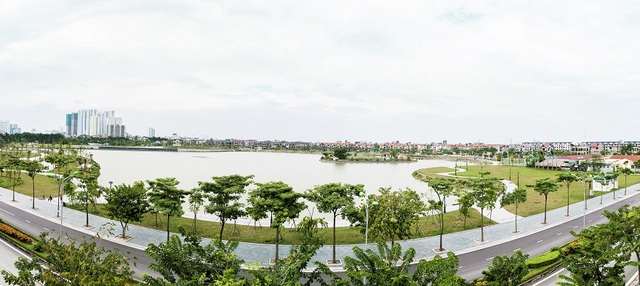 An Bình City sở hữu hồ điều hòa lớn nhất nội đô.