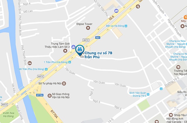 Bản đồ tới địa chỉ cửa hàng Muachung.vn số 7 Trần Phú, Hà Đông.