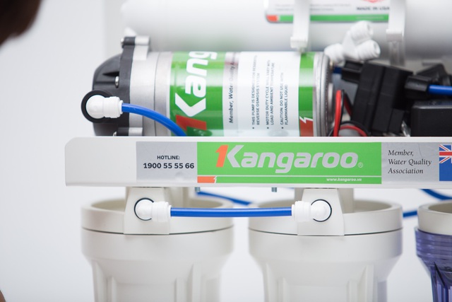 Thiết kế tinh tế đến từng chi tiết của máy lọc nước Kangaroo Hydrogen.