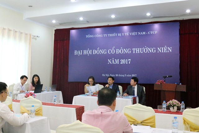 Đại hội đồng cổ đông thường niên năm 2017 của Tổng công ty Thiết bị Y tế Việt Nam – CTCP (VINAMED).