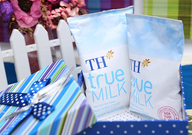 TH true MILK là thương hiệu ghi rõ nguyên liệu, nguồn gốc xuất xứ nguyên liệu trên bao bì.